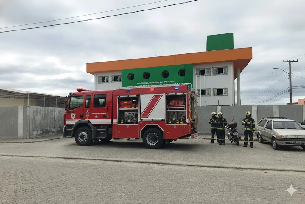 Alunos da Escola Artur Sichmann participam de simulado de incêndio nesta quarta