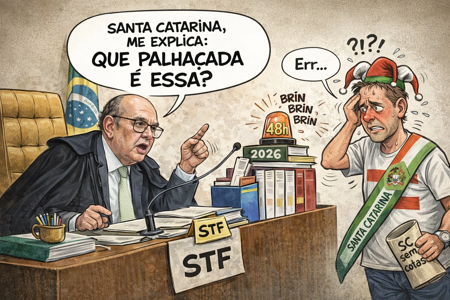 SC baniu cotas raciais por lei. Agora precisa convencer o STF de que isso não é racismo institucional (e a gente sabe que é!)