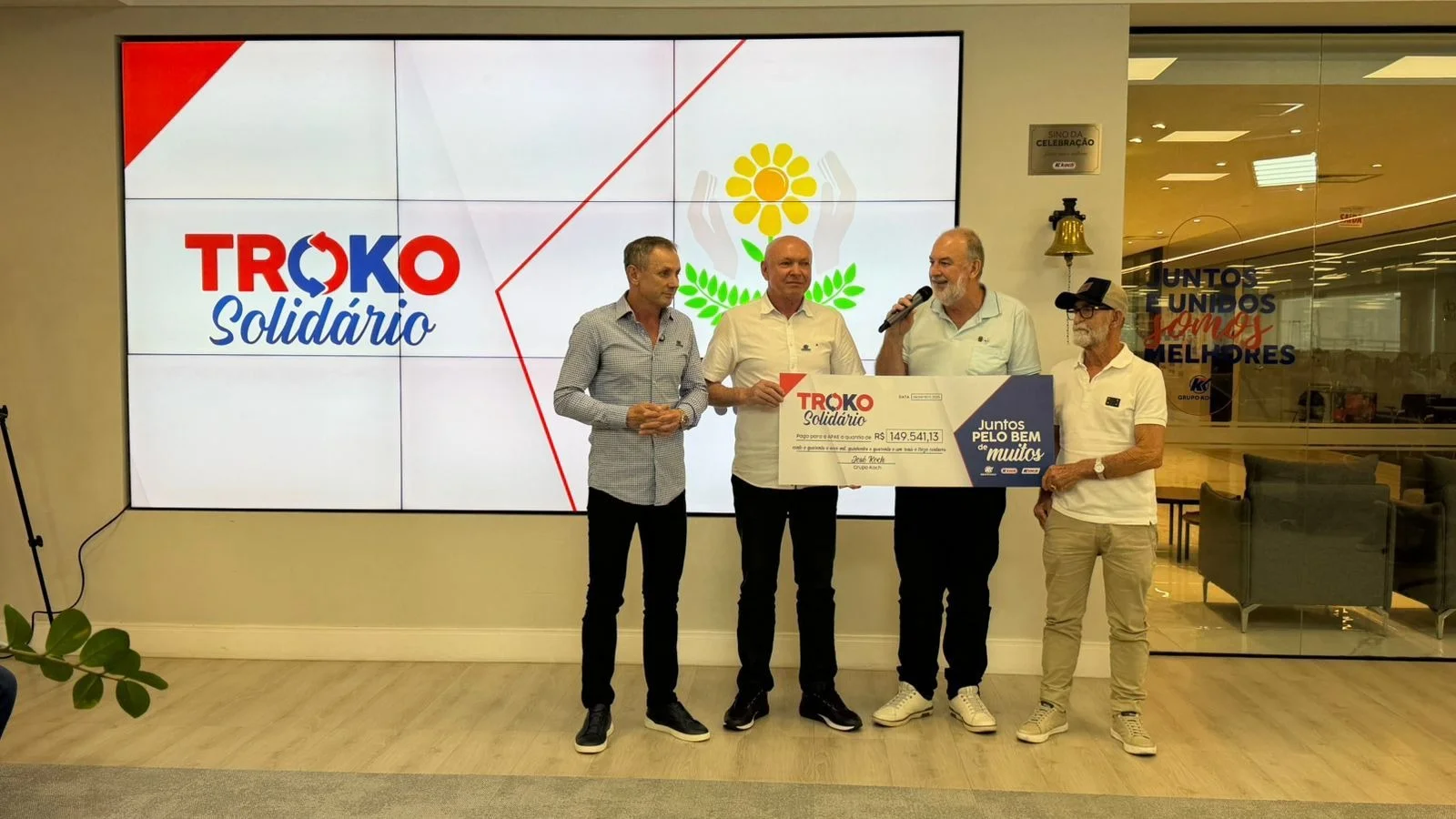 Troko Solidário do Grupo Koch repassa mais de R$ 530 mil às APAEs de Santa Catarina em 2025