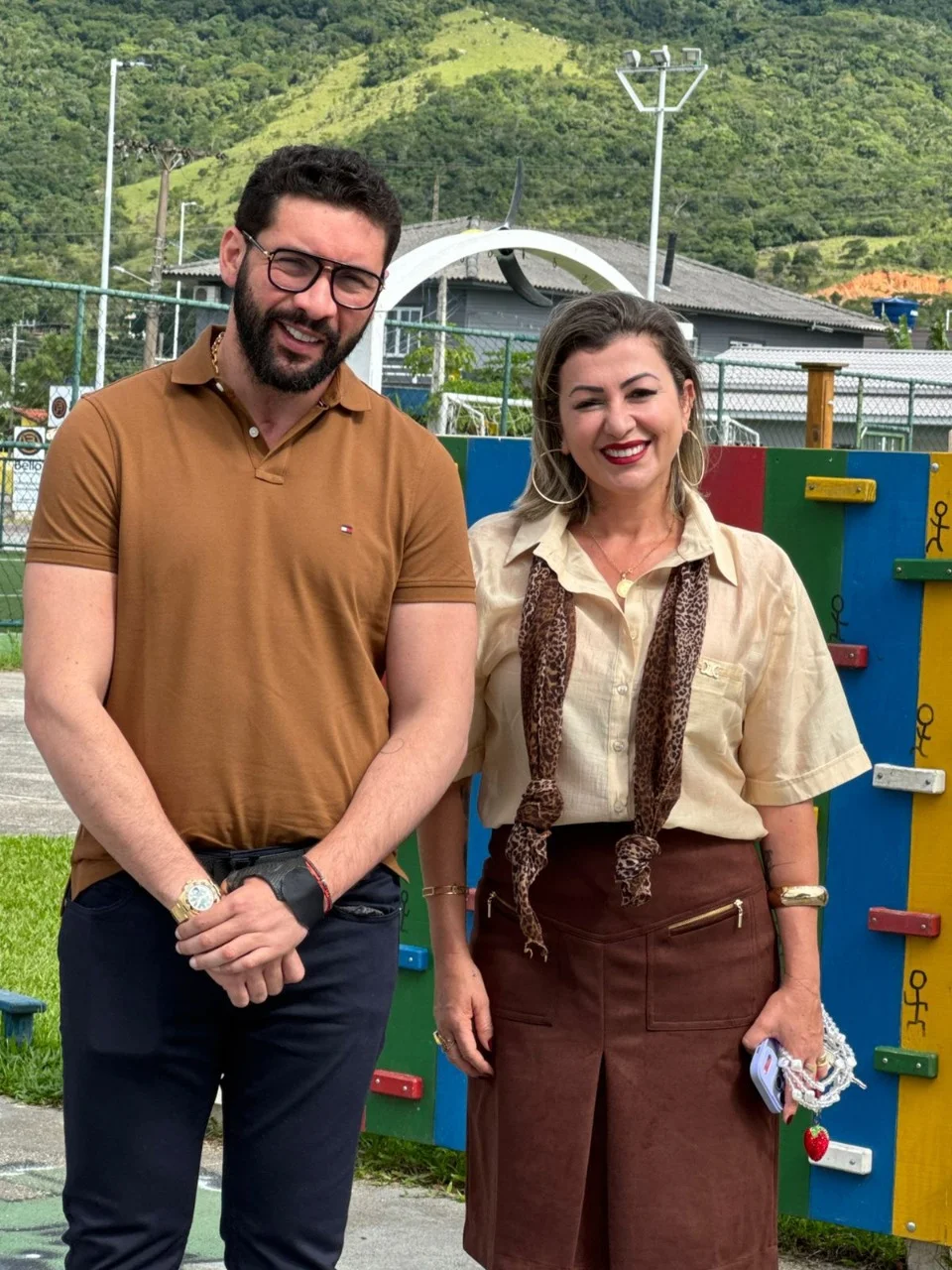 Vereador de Camboriú busca implantar praça sensorial após visita a projeto referência em Palhoça