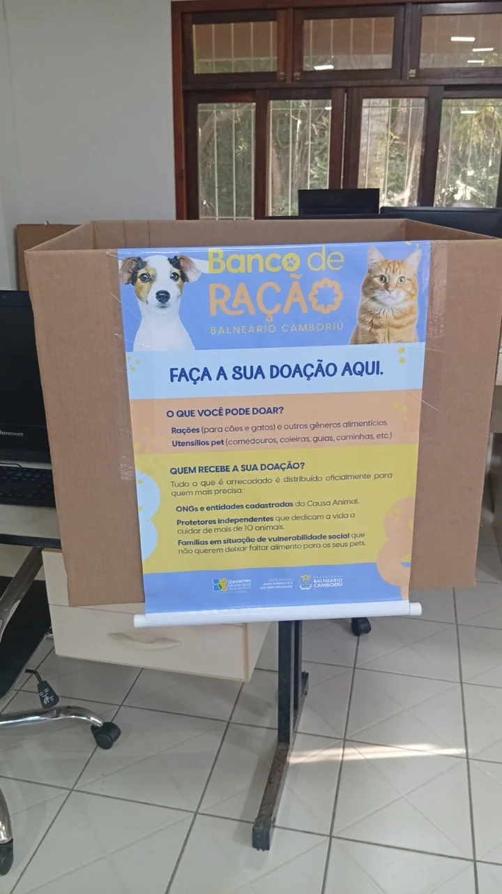 Banco de Ração arrecada alimentos e produtos para pet em Balneário Camboriú