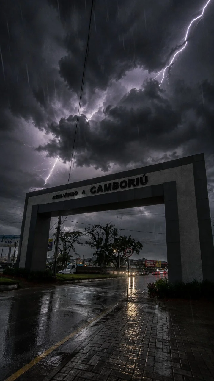 Camboriú pode ter até 100 mm de chuva e segue em alerta até terça-feira