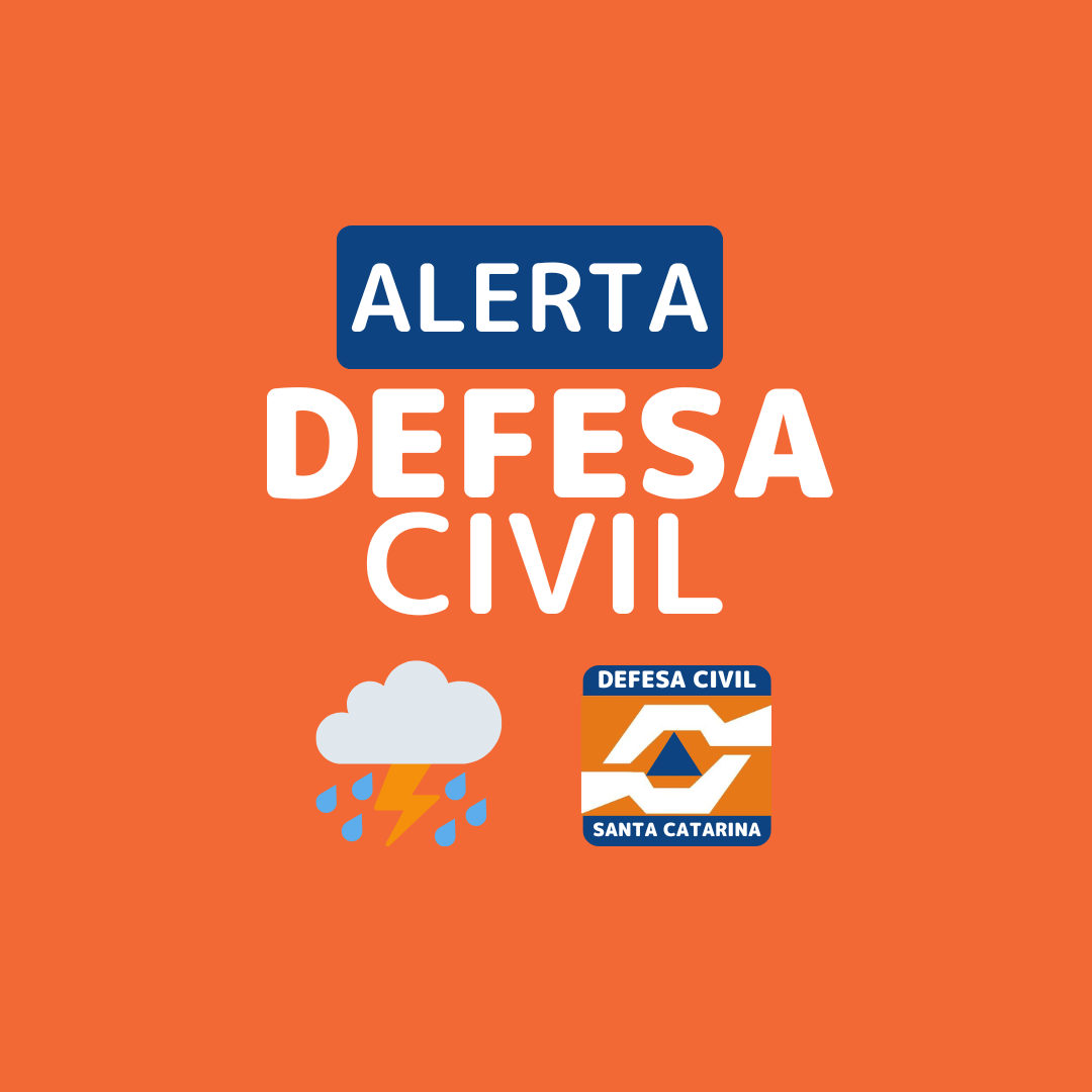Defesa Civil emite alerta vermelho para Camboriú e região: ruas já alagadas e chuva deve continuar